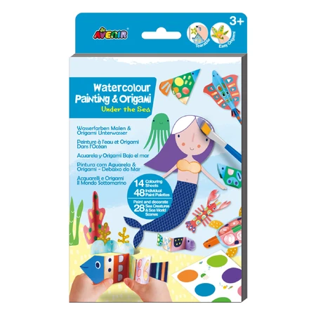 Creative set 2 in 1 - Painting and Origami - Underwater