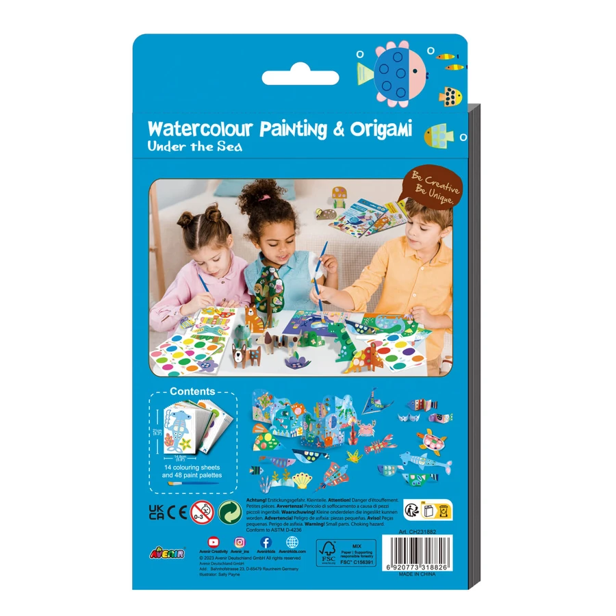 Creative set 2 in 1 - Painting and Origami - Underwater