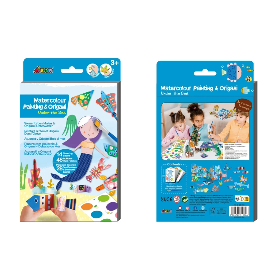 Creative set 2 in 1 - Painting and Origami - Underwater