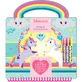 Creative activity book with unicorns