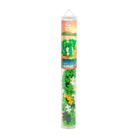 Juego de construcción Plus-Plus, tubo de 100 piezas, Elefant