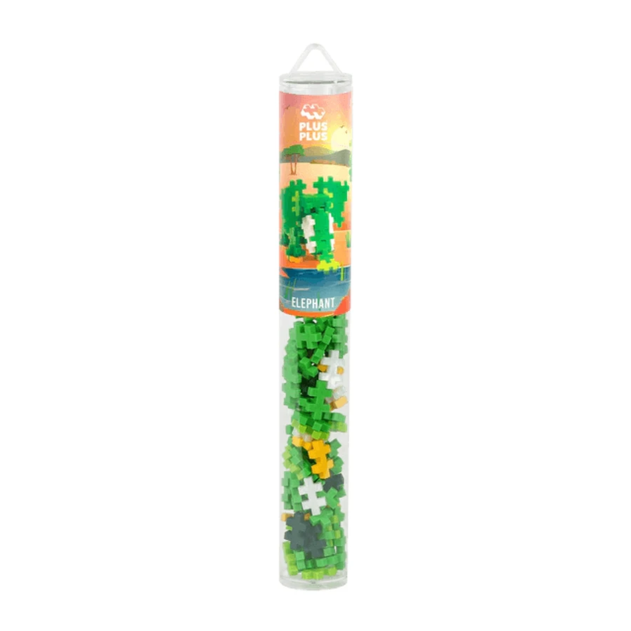 Juego de construcción Plus-Plus, tubo de 100 piezas, Elefant