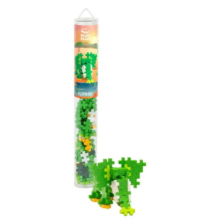 Juego de construcción Plus-Plus, tubo de 100 piezas, Elefant