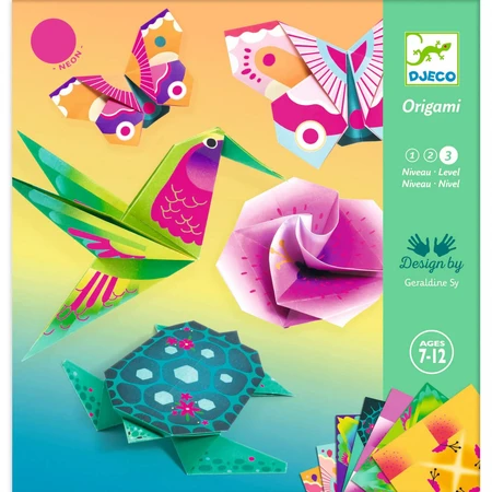 Origami Djeco, exotic animals and flowers