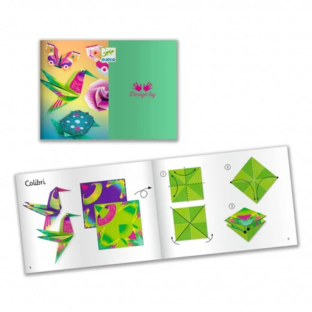 Origami Djeco, exotic animals and flowers