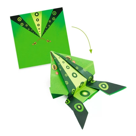 Creative origami game Origami jumping animals, Djeco