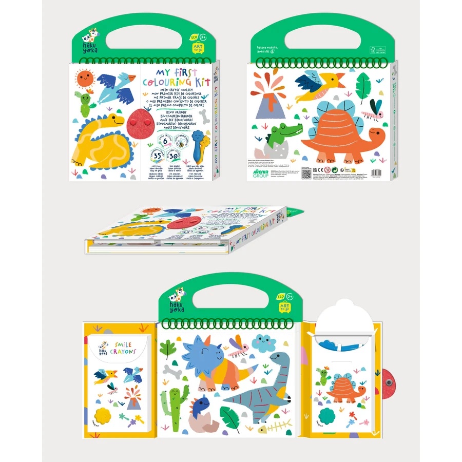 My first drawing kit - Dinosaur Friends, Haku Yoka, portable