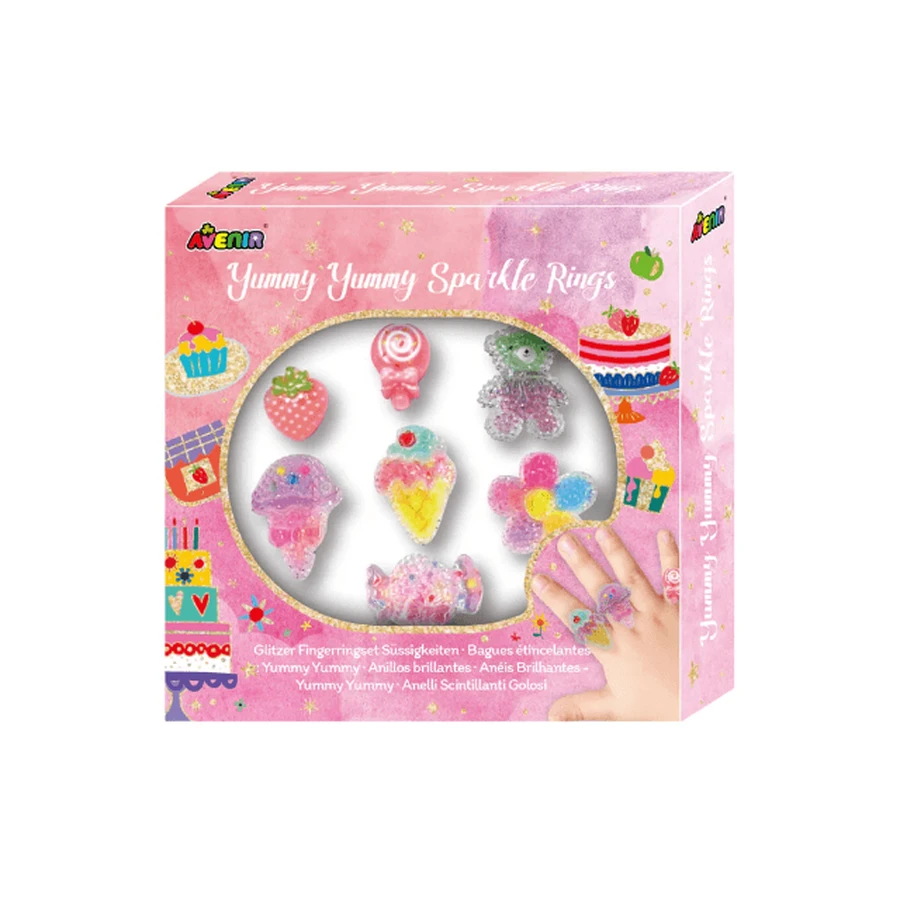 Yummy Yummy sparkly ring set, Fancy Me