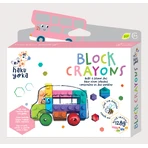 Interlinkable Block Crayons - School Bus, Haku Yoka