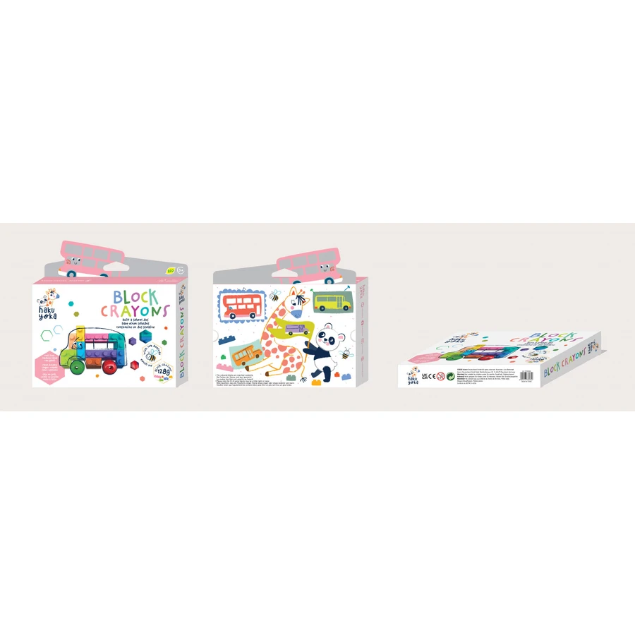 Interlinkable Block Crayons - School Bus, Haku Yoka
