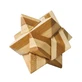 Star Bambus Holz IQ Logikspiel, Metallbox