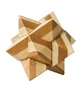 Star Bambus Holz IQ Logikspiel, Metallbox