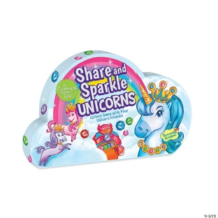 Juego de cooperación con unicornios y piedras preciosas, Glitter Unicorns