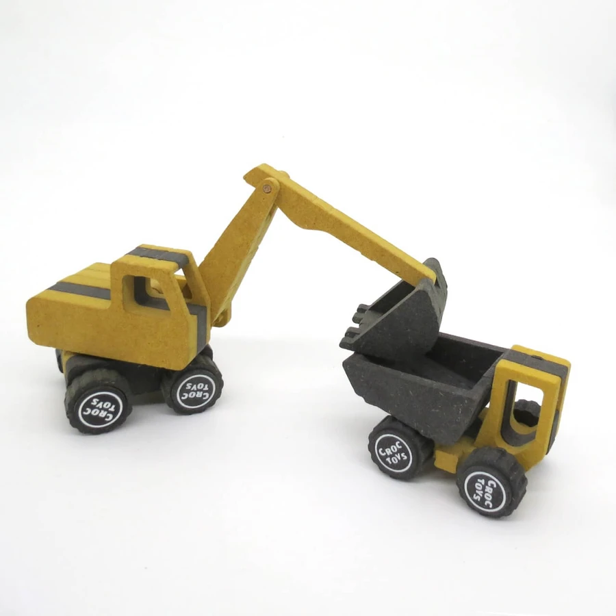Marco and Frederic construction vehicles construction set, Croc toys