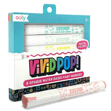 Vivid Pop! paint crayons - set of 8, pastel