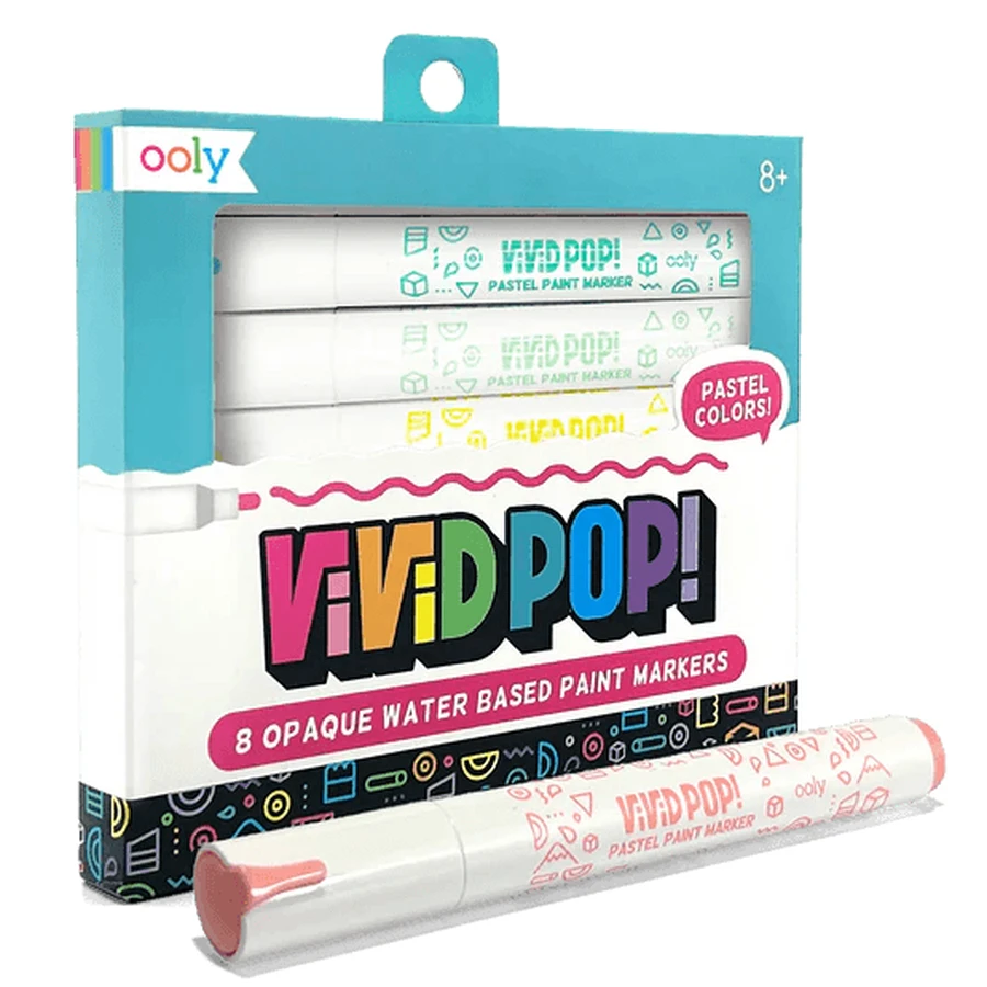 Vivid Pop! paint crayons - set of 8, pastel