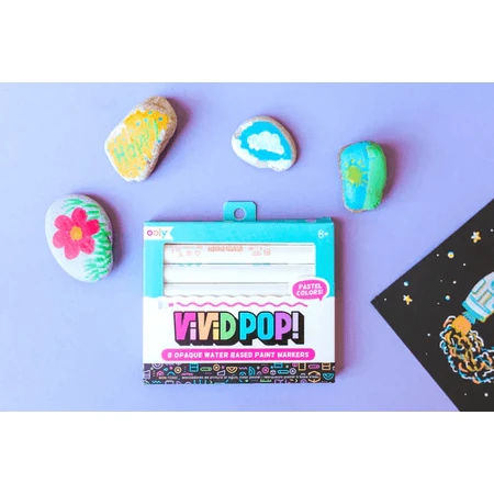 Vivid Pop! paint crayons - set of 8, pastel