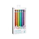 Porte-mines en graphite extra-épais - set de 6, avec citations motivantes