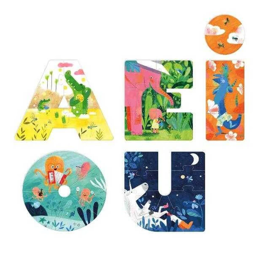 Voice jigsaw Londji, AEIOU