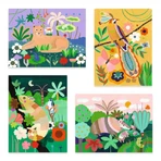 Tropical Rainforest painting workshop, Djeco