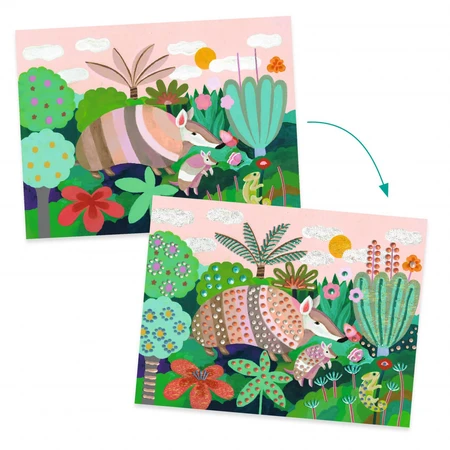 Tropical Rainforest painting workshop, Djeco