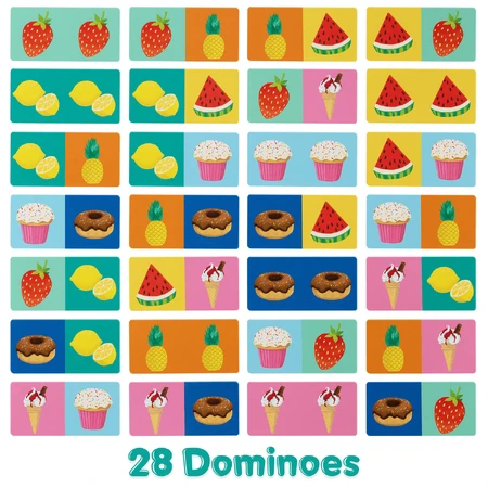 Domino's met Boppi afbeeldingen, 28 stuks, Food