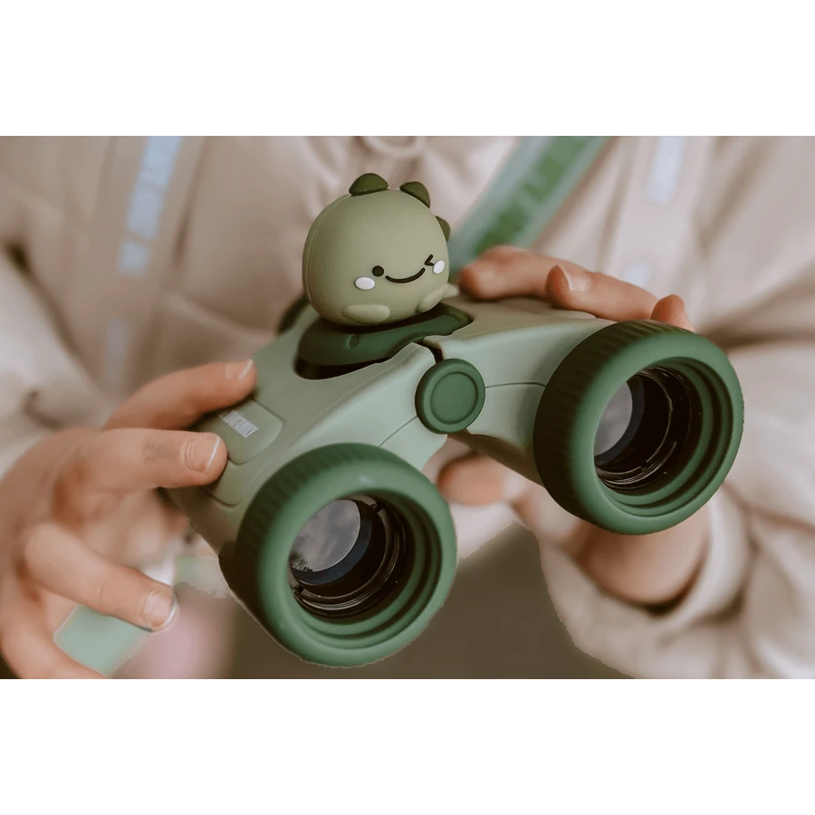 Children's silicone binoculars, 8x, Zoo eyes - Dino