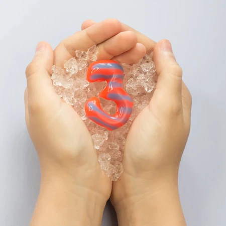 JELLY TUBES SET (modeling gel) with 6 colors and small aquarium - NUMBERS