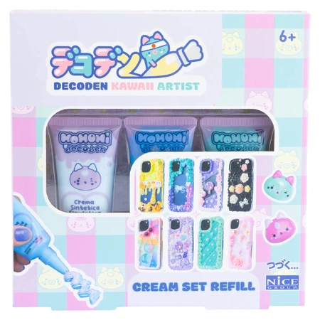 Decoden Paste Reservoir Kit - 3 colored tubes for kawaii DIY decoration