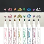 Crayons de couleur Vivid Pop ! - lot de 8, métalliques