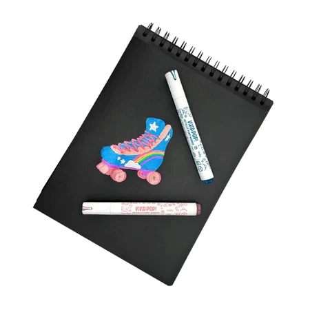 Crayons de couleur Vivid Pop ! - lot de 8, métalliques