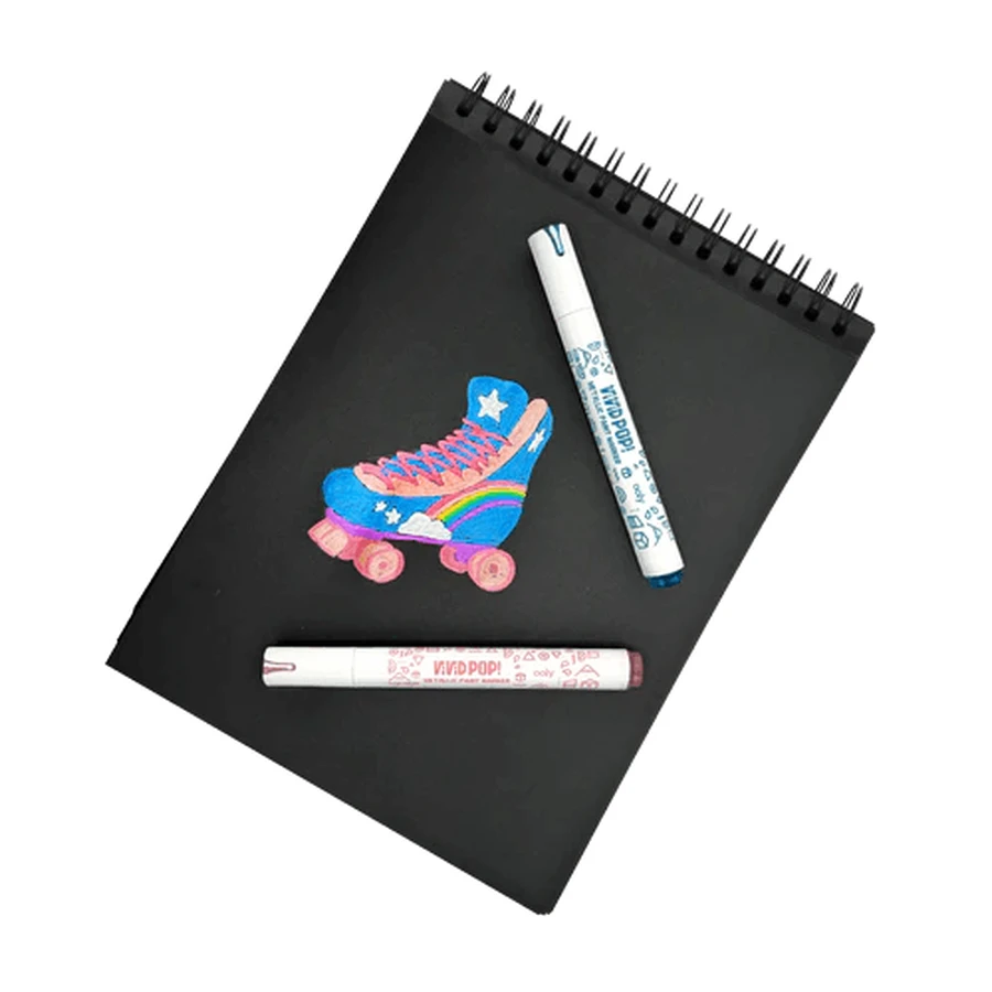 Crayons de couleur Vivid Pop ! - lot de 8, métalliques