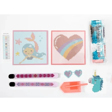 Creative set 6 in 1, mermaid, diamond painting