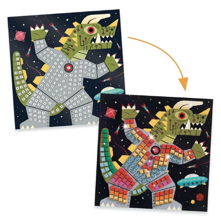 Djeco mosaic, In space