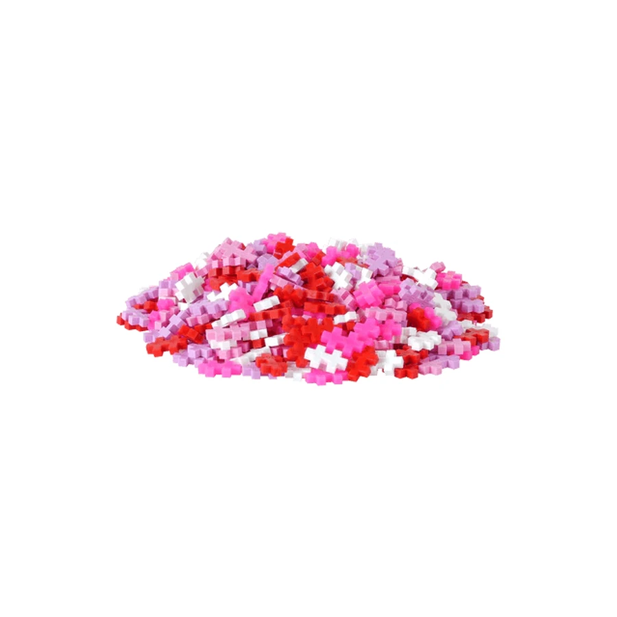 Plus-Plus bouwpakket, koker 240 stukjes, I Love You Mix, kleuren van liefde