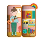 Puzzle magnético en caja metálica, juego de parejas y asociación - Educadores