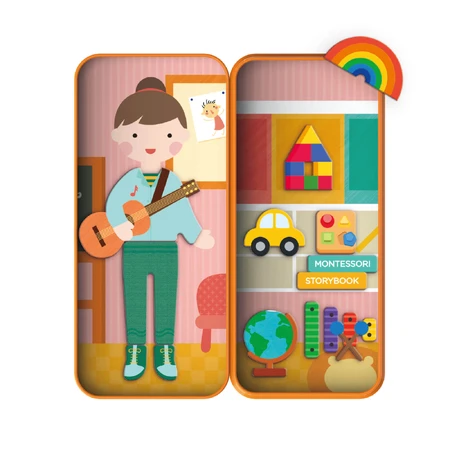 Puzzle magnético en caja metálica, juego de parejas y asociación - Educadores