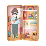 Puzzle magnético en caja metálica, juego de parejas y asociación - Educadores