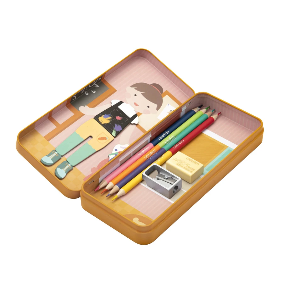 Puzzle magnético en caja metálica, juego de parejas y asociación - Educadores
