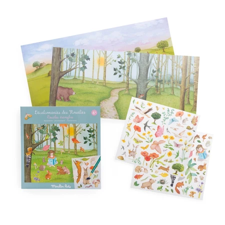 Transfer stickers Les Rosalies, Moulin Roty