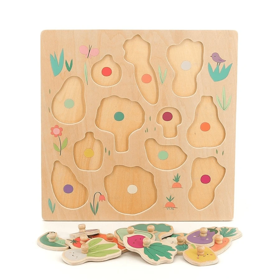 Wooden jigsaw - Garden vegetables