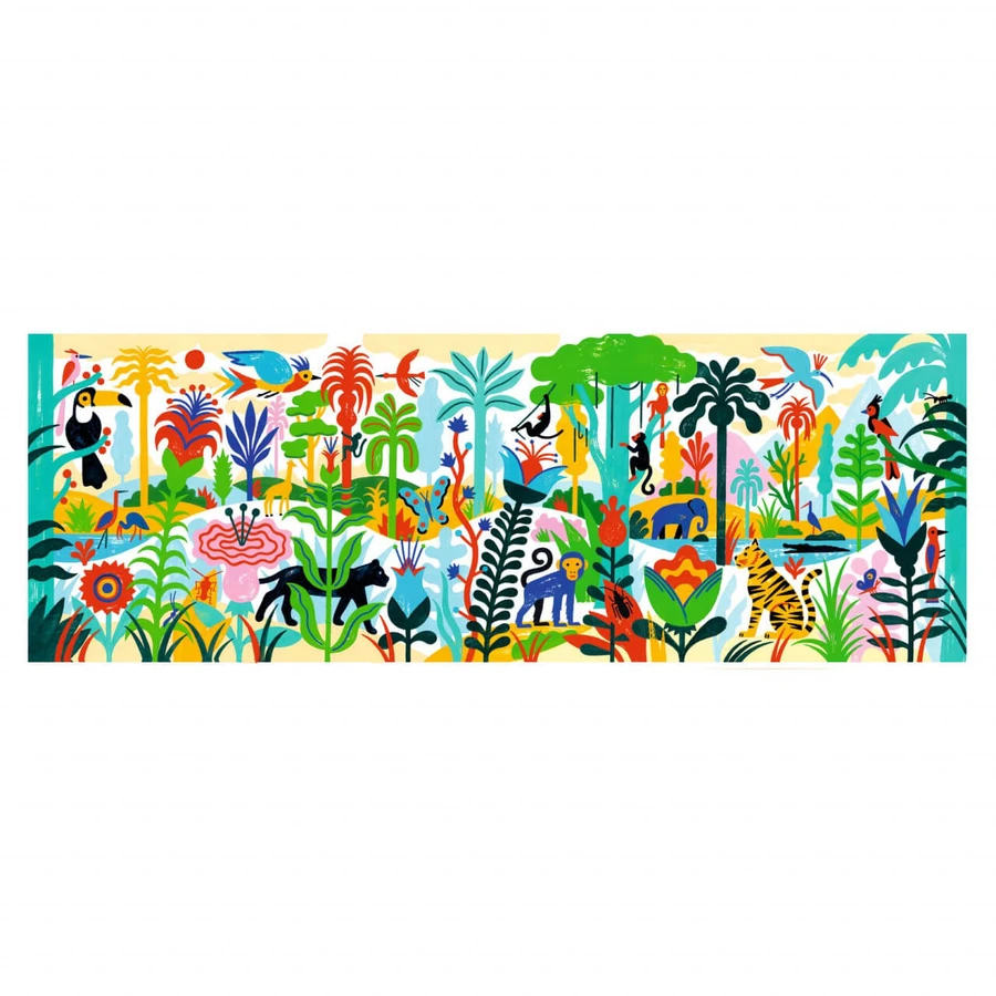 Jungla 100 piezas puzzle galería, Djeco