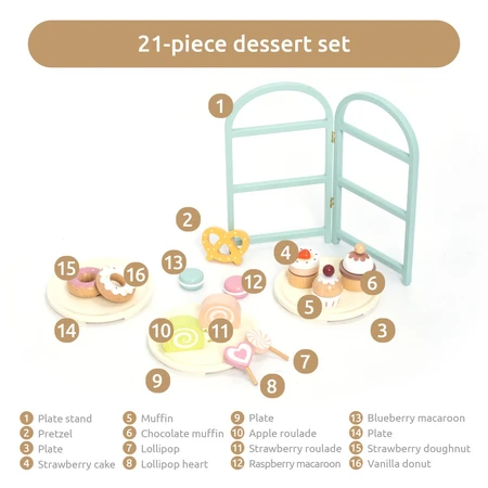Juego de rol para estanterías de postres, UMU Toys