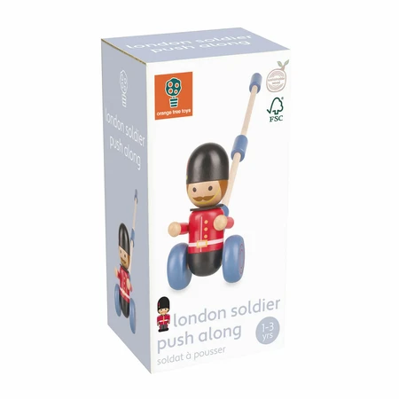 Juguete para empujar del soldado de Londres, Orange Tree Toys