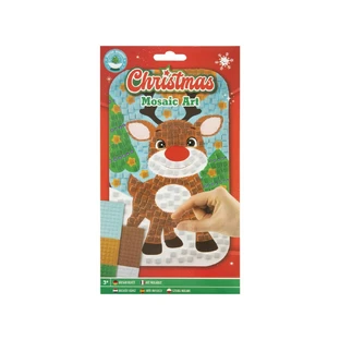 Creative set, Christmas themed mosaic, A5, reindeer
