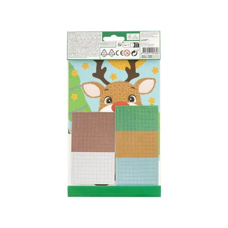 Creative set, Christmas themed mosaic, A5, reindeer