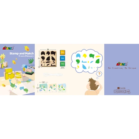 Creative stamp set - Dinosaurs