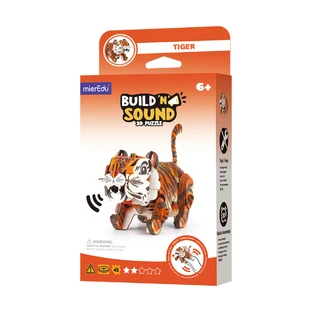 3D Sound Puzzle - Tiger, Build 'n' Sound