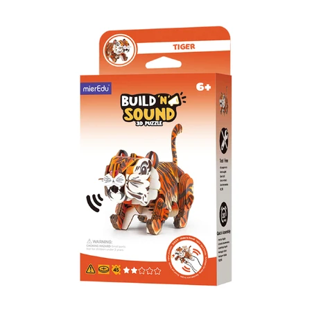 3D Sound Puzzle - Tiger, Build 'n' Sound