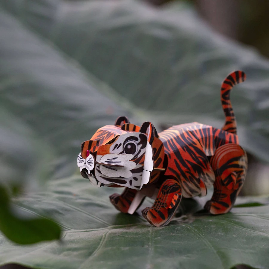 3D Sound Puzzle - Tiger, Build 'n' Sound